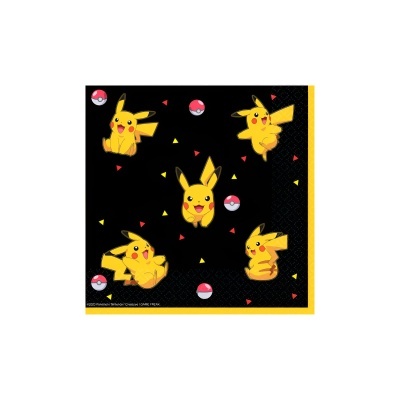 Pano preto com Pikachu e Pokébolas coloridas