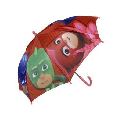Guarda-chuva infantil com personagens animados coloridos