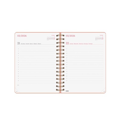 Agenda aberta com datas 21 e 22 de março de 2026 e pauta.