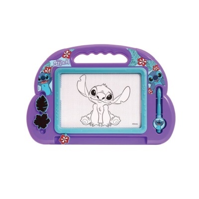 Quadro mágico roxo e azul com desenho de Stitch da Disney