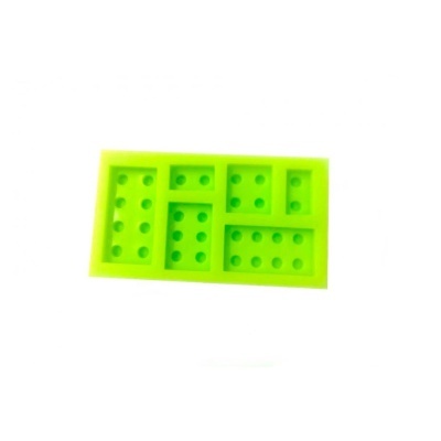 Forma de silicone verde para dominó