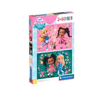 Caixa de puzzles Alice's Wonderland Bakery com personagens femininas coloridas