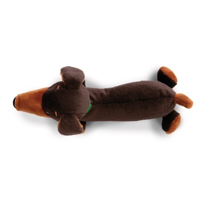 Brinquedo para cão em forma de cão Dachshund castanho