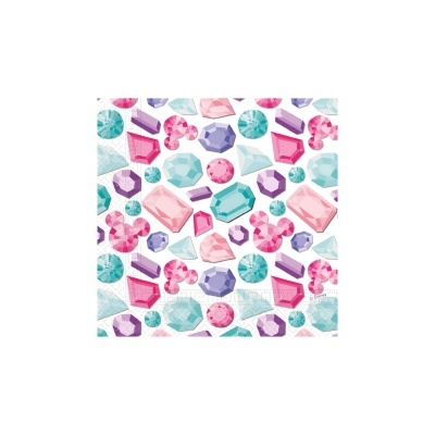 Padrão colorido de pedras preciosas variadas em fundo branco