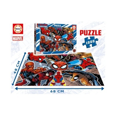 Puzzle Marvel Homem-Aranha 1000 peças 68x48 cm