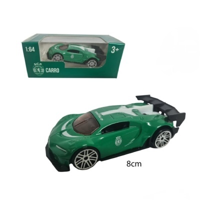 Carro de brinquedo verde SCP com embalagem