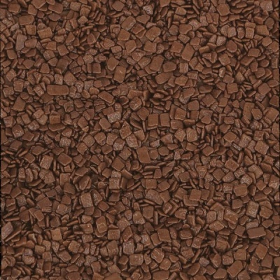 Pequenos pedaços triturados de chocolate castanho escuro