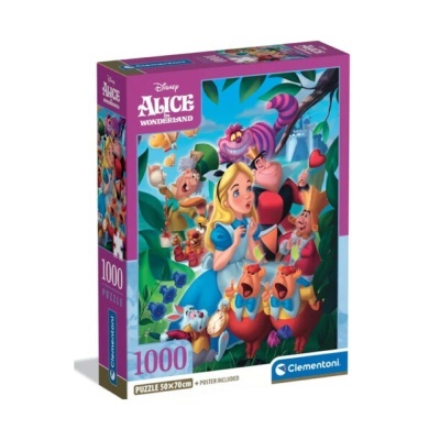 Caixa de quebra-cabeças Alice In Wonderland de 1000 peças