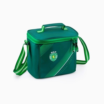 Mala térmica verde do Sporting Clube de Portugal com alça ajustável e emblema
