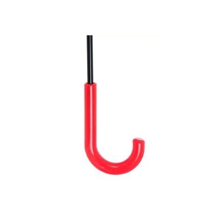 Pega vermelha de guarda-chuva com cabo preto