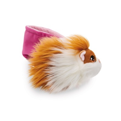 Pantufa infantil com design de hamster em pelúcia