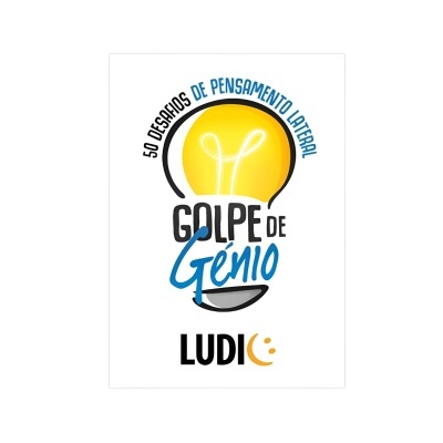 Capa de livro com lâmpada amarela e textos 