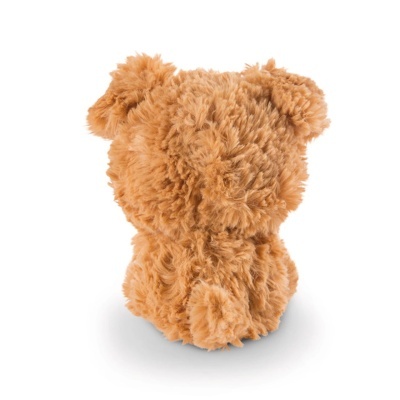 Urso de pelúcia castanho claro visto de costas