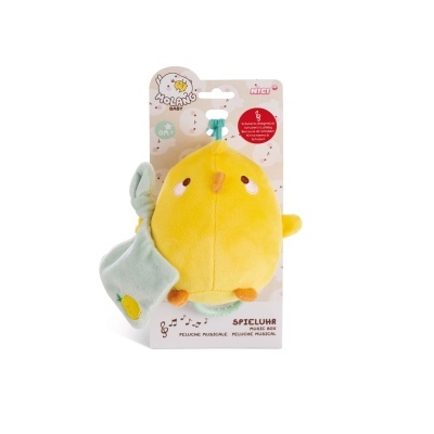 Brinquedo musical Molang em forma de pintainho amarelo para bebés