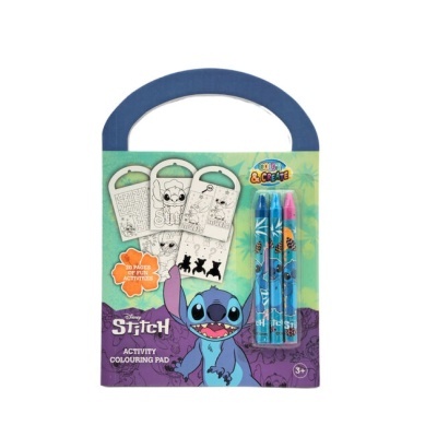 Activity colouring pad Disney Stitch com 3 marcadores e 20 páginas de atividades