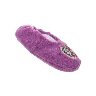 Chinelo de quarto rosa com aplique bordado colorido na parte superior