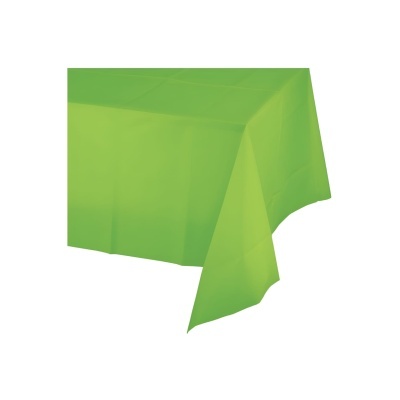 Toalha de mesa verde clara, retangular, lisa