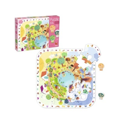 Puzzle XXL Seasons com 24 peças ilustrando as estações do ano