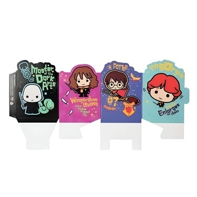 Marcadores de livros coloridos com personagens e texto de Harry Potter