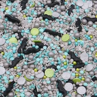 Mistura de confeitos para bolos coloridos e variados