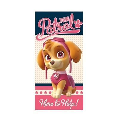 Toalha infantil Paw Patrol com personagem canino