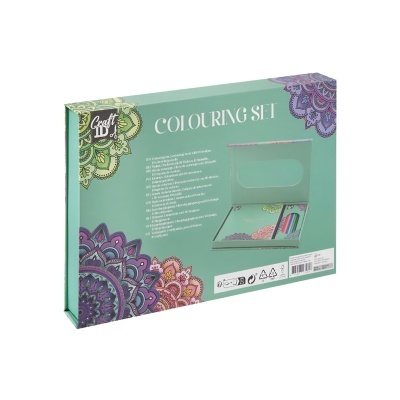 Conjunto de colorir Craft It com mandalas decorativas e canetas coloridas