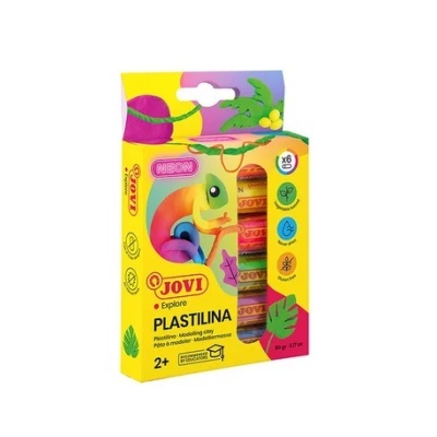 Embalações de plastilina JOVI Explore coloridas em caixa amarela