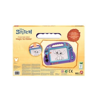 Tablet de desenho Disney Stitch Magic Scribbler na embalagem