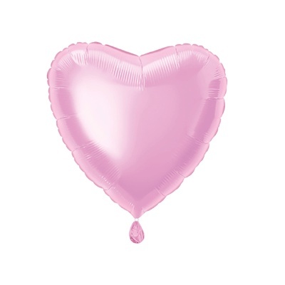 Balão rosa em forma de coração