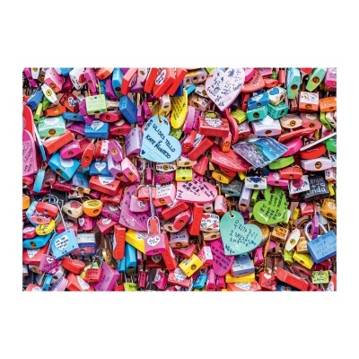 cadeados coloridos com mensagens escritas