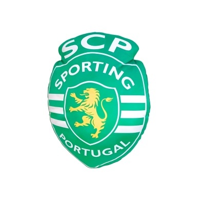 Escudo do Sporting Clube de Portugal em verde, branco e amarelo