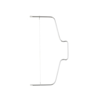 Arco de serra metálico cromado com corda branca