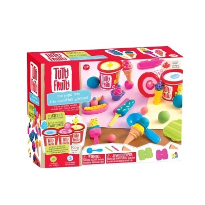 Brinquedo conjunto de gelados Tutti Frutti colorido em caixa