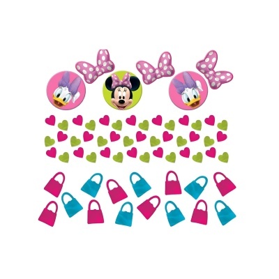 Autocolantes da Minnie e Daisy com corações e sacos coloridos