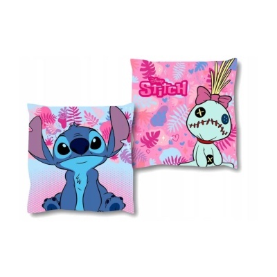 Duas almofadas quadradas com estampas do Stitch da Disney