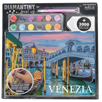 Kit de arte Diamantiny level up com cristais para decorar imagem de Veneza