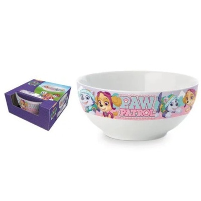 Taça branca com personagens 