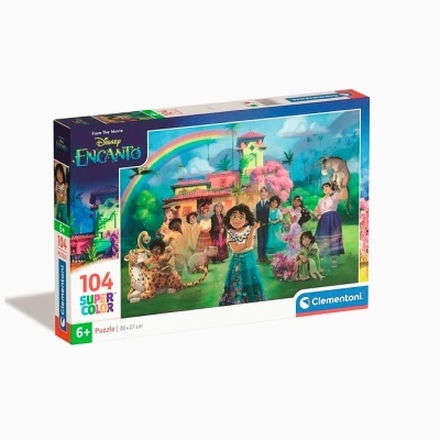 Caixa de quebra-cabeça Disney Encanto com 104 peças coloridas da marca Clementoni