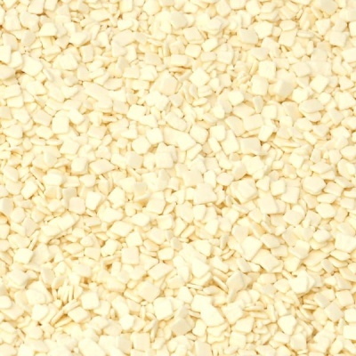 Pequenos flocos brancos em close-up