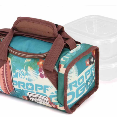 Bolsa térmica PRO-PET com dois recipientes plásticos