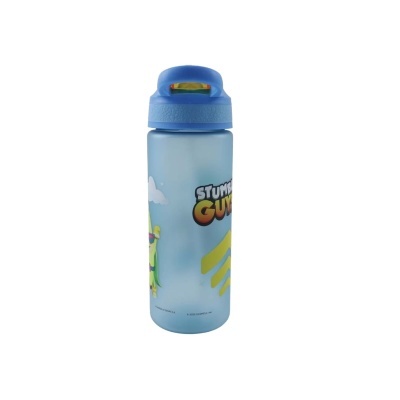 Garrafa de água azul com design Stumble Guys e tampa azul