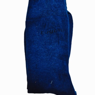 Meias azuis com logótipo Bugatti em preto