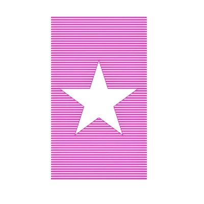Padrão de linhas rosas e brancas com estrela branca no centro