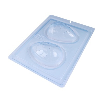 Moldes em plástico transparente para ovos de Páscoa decorados