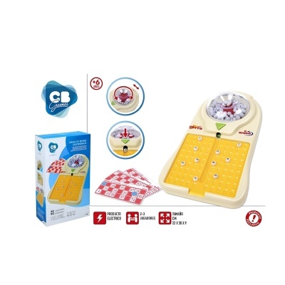 Jogo de tabuleiro electrónico com tabuleiro amarelo e bolas brancas