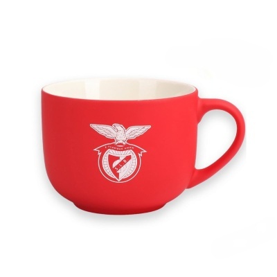 Caneca vermelha com logótipo branco SLB e interior branco