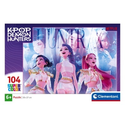 Caixa de puzzle KPOP DEMON HUNTERS Netflix com 104 peças