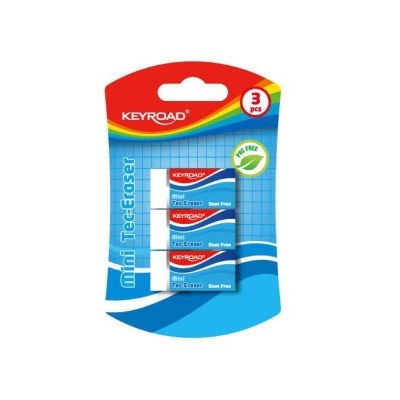 Pacote com 3 mini borrachas Keyroad mini Tec Eraser PVC Free
