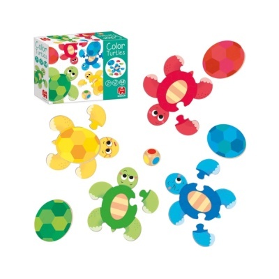 Puzzle de madeira Color Turtles com tartarugas coloridas