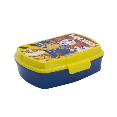 Estojo para alimentos com tema Paw Patrol amarelo e azul